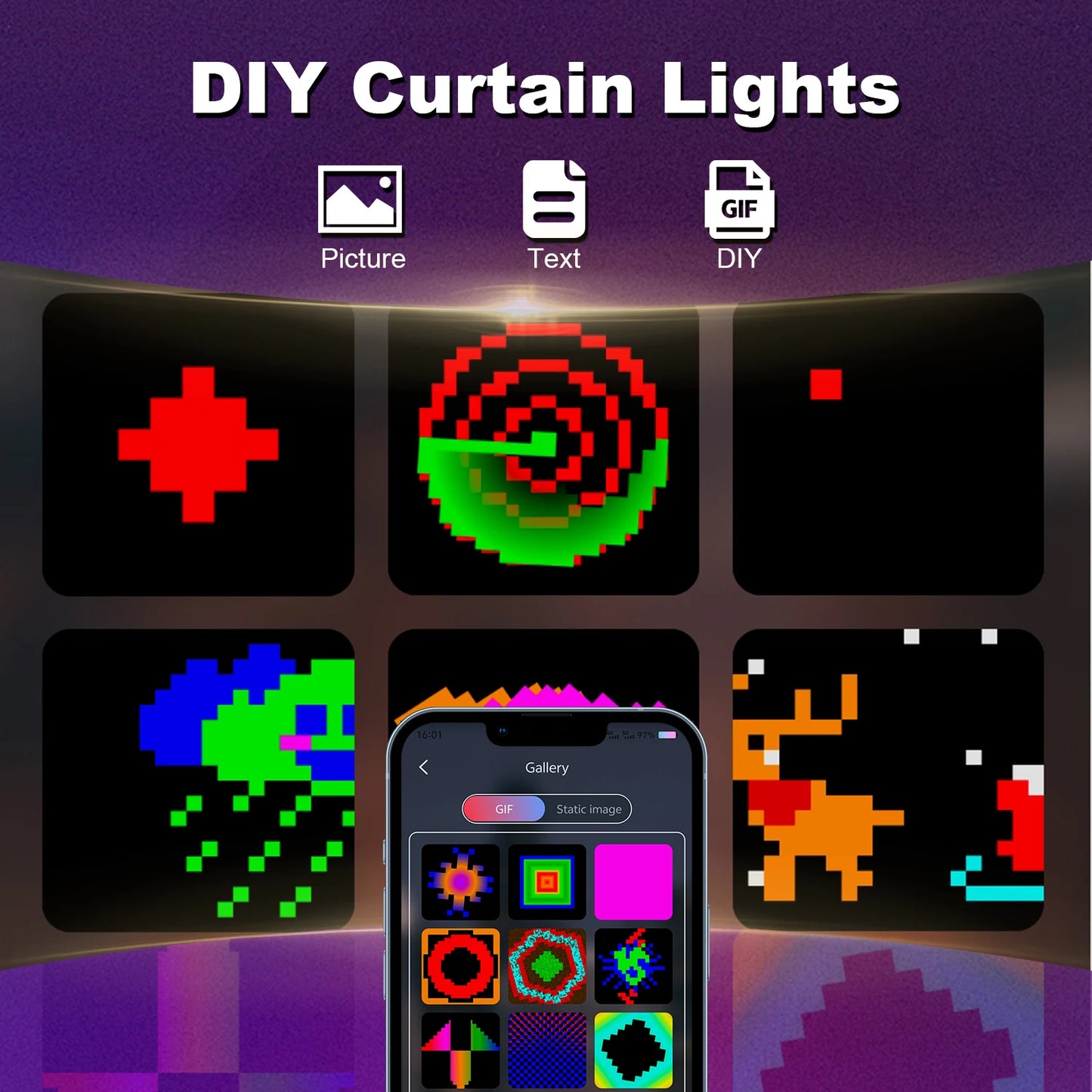 Dream Room Curtain Glow Lights
