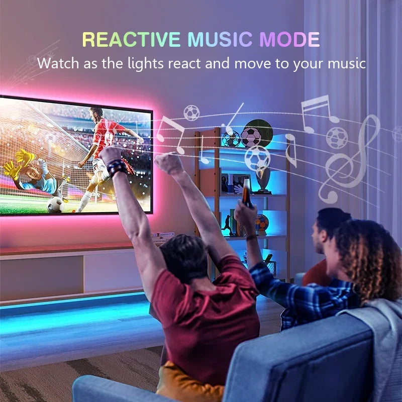 AuraFrame RGBIC TV Backlight Strip – Smart App Control LED Lights for Immersive Screen Experience