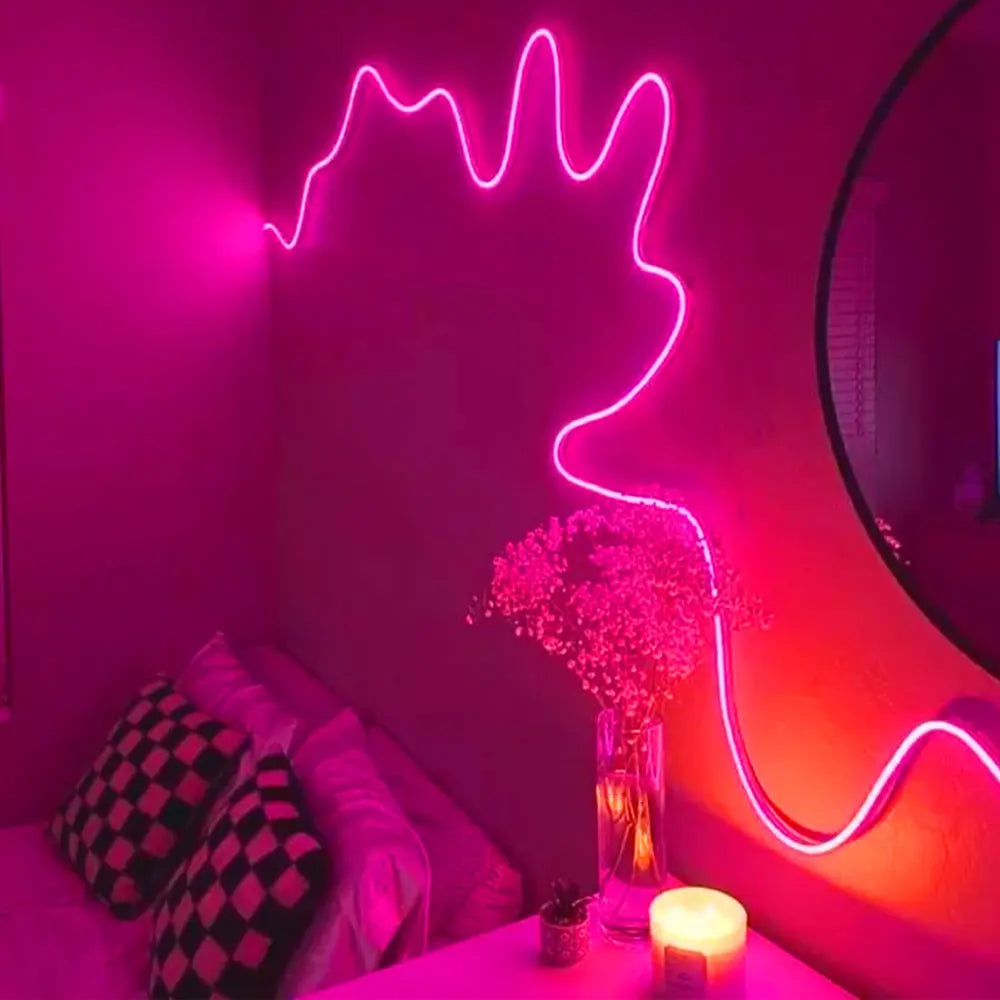NeoGlow RGB LED Rope Lights – Music Sync Flexible LED Ribbon with Remote & USB Power