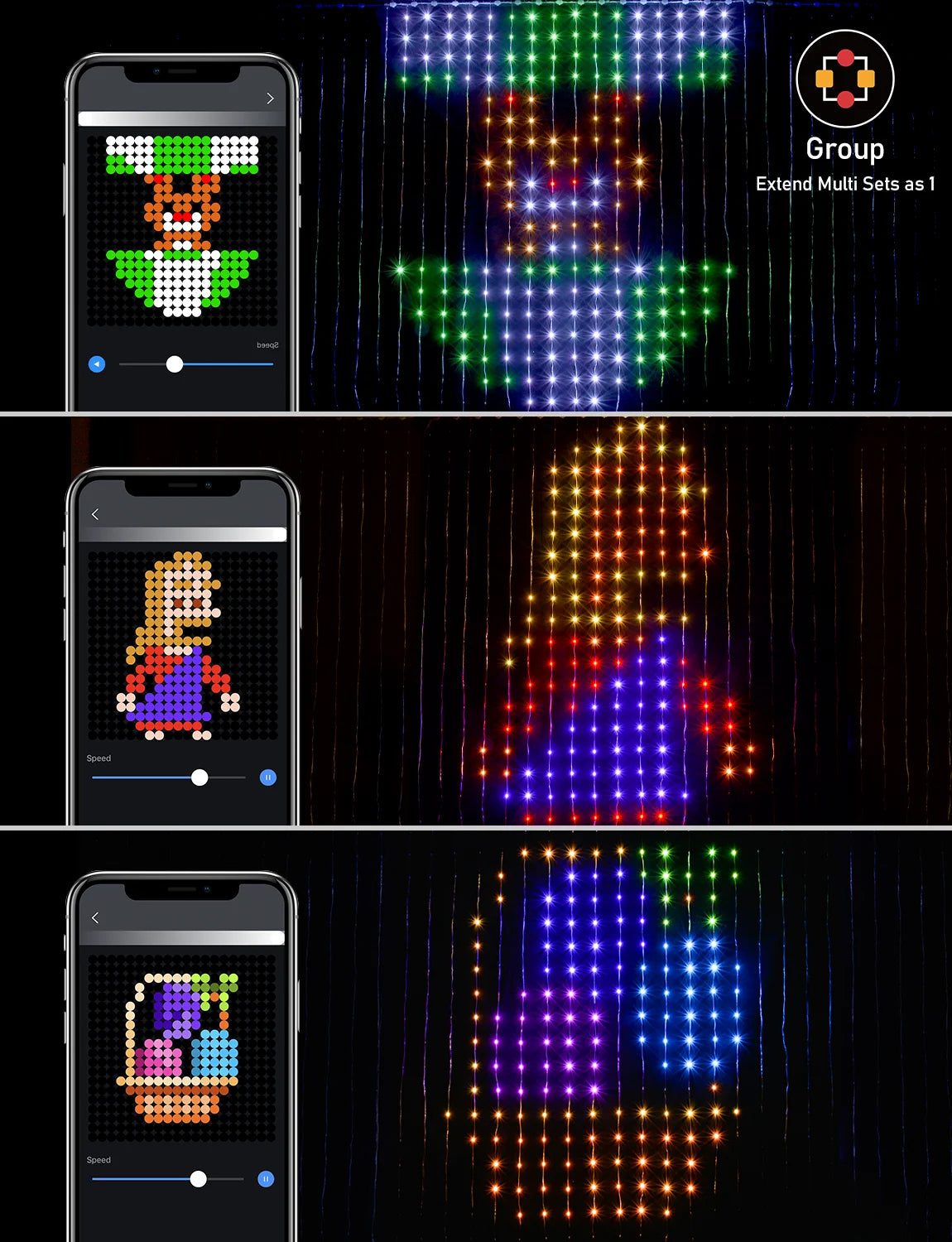 Dream Room Curtain Glow Lights