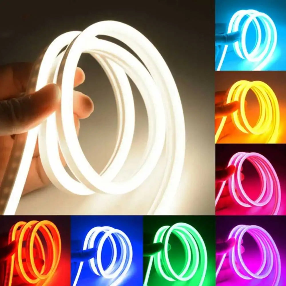 NeoGlow RGB LED Rope Lights – Music Sync Flexible LED Ribbon with Remote & USB Power