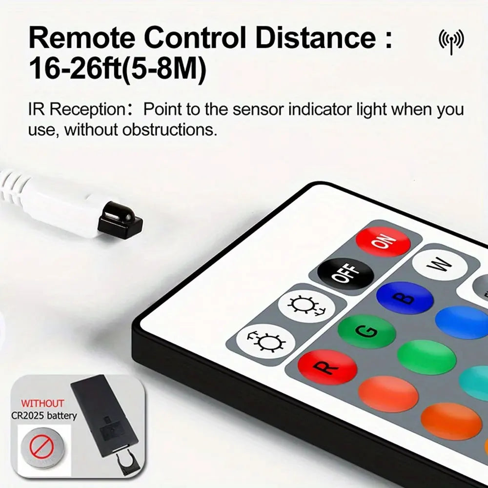 NeoGlow RGB LED Rope Lights – Music Sync Flexible LED Ribbon with Remote & USB Power