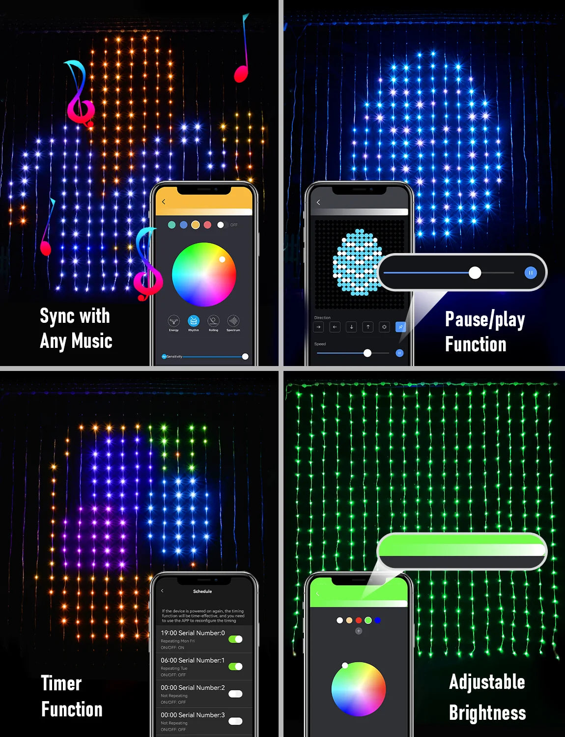 Dream Room Curtain Glow Lights
